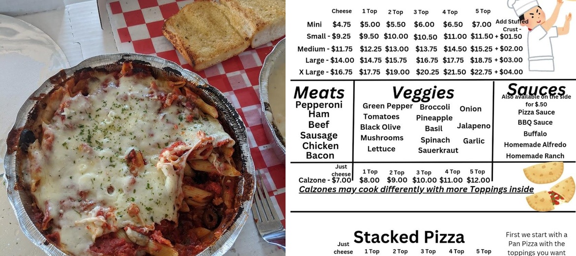 Toss N Sauce Menu